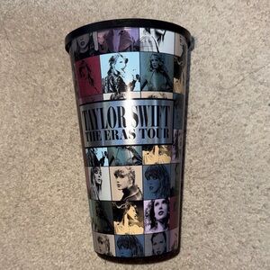 Taylor Swift Multicolor Eras Tour Collage Plastic Cup